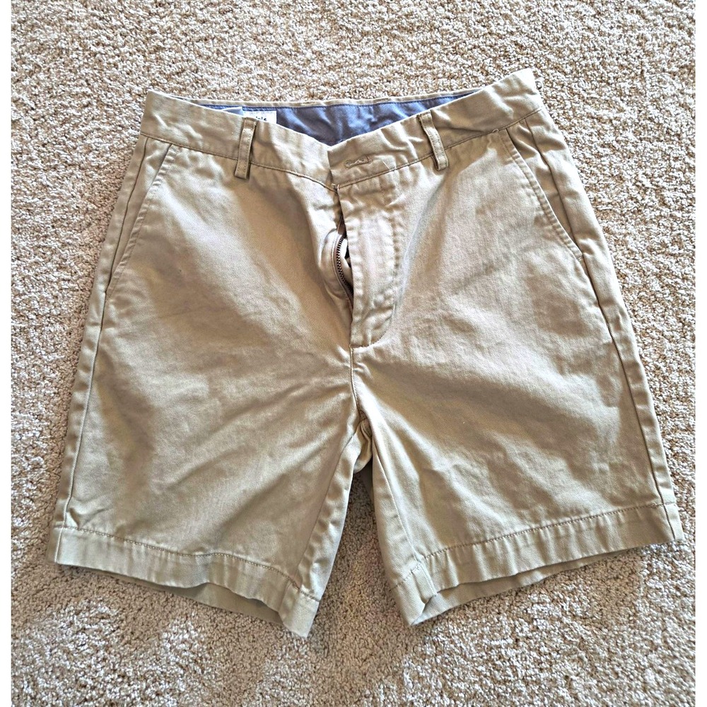 Amazon Essentials Men's Beige Cotton Chino Shorts with Pockets